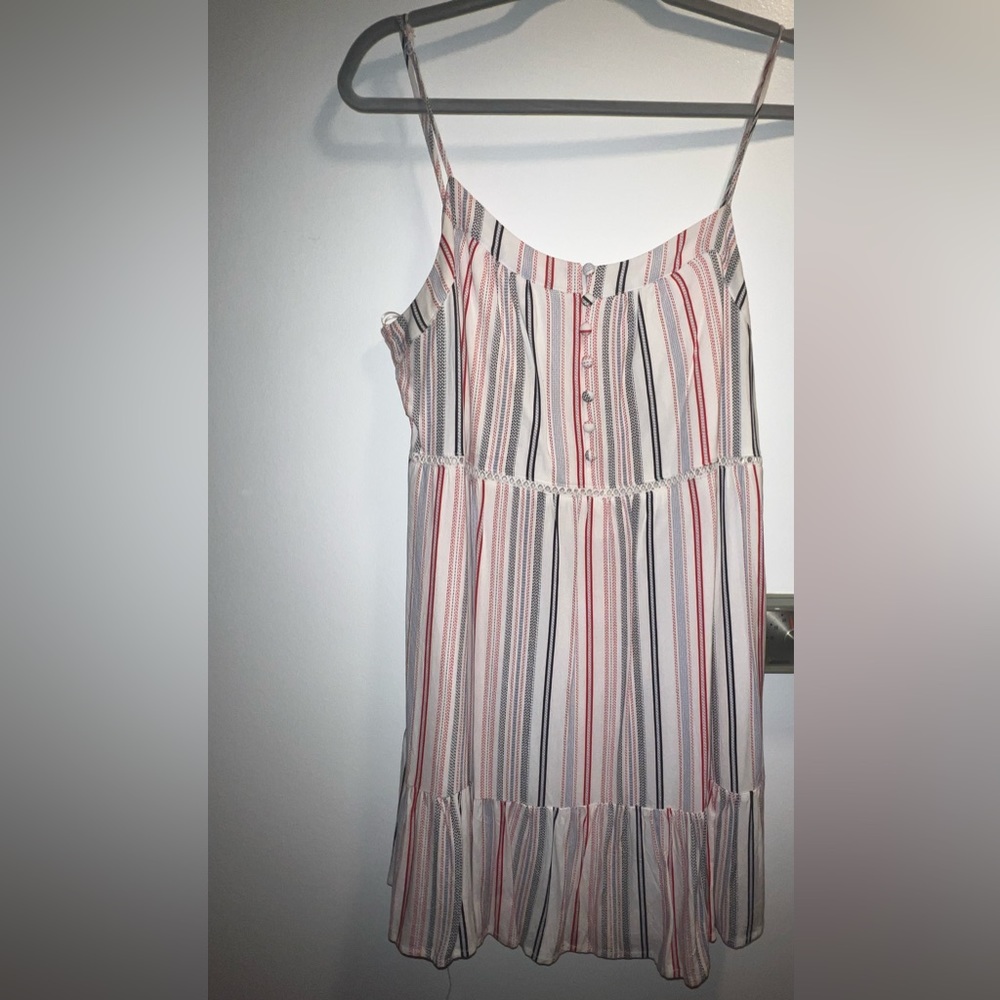 Francesca red white and blue dress - XL